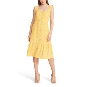 BB Dakota Steve Madden BNWOT womens yellow "petal heart" dress NEW sz XLarge
